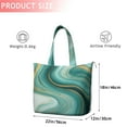 thumbnail image 4 of Blue and Gold Marble Flow Veins Pattern Travel Tote Bags for Women Carry On,Large Weekender Bags for Women Travel,Multi Functional Duffle Bag for Work,Shopping,Sports, 4 of 5
