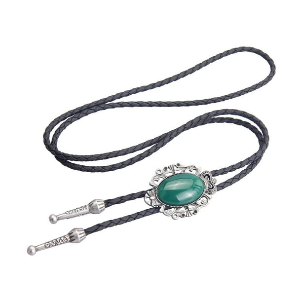 Bolo Tie Colgante PU Cuerda de cuero Accesorio de ropa con estilo occidental para disfraces Compromiso Banquete Cumpleaños