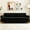 Black, variant on YYAo Convertible Sectional Sofa Couch, Modern Velvet Futon with Reversible Chaise for Living Room, Apartment and Small Space, Black