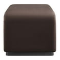 thumbnail image 3 of Accent Chair Bench Ottoman, Dark Brown, Velvet, Living Kitchen Cafe Bistro Hospitality Restaurant, Modern Contemporary Boutique HB36451, 3 of 10