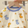 thumbnail image 5 of Gerichy Toddler Boy Girl Pajamas Fall Winter Pjs for Boys Long Sets Kids Sleepwear Cartoon Pattern Jammies 1-9 Years, 5 of 6