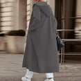 thumbnail image 5 of Horkkom Long Cardigans for Women Soft Open Front Cardigan with Hood Pockets Winter Casual Loose Overcoats L, 5 of 5