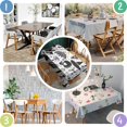 thumbnail image 4 of Black Halloween Witchcraft Elements Rectangle Tablecloth 60"x84",Waterproof Polyester Rectangle Table Cloth, Wipeable Spillproof Polyester Tablecloth for Dining, Camping, Indoor and Outdoor, 4 of 5