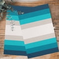 thumbnail image 4 of Blue Aqua Ombre Kitchen Towels Set of 2, Water Absorbent Dish Towel, Modern Abstract Art Farmhouse Striped Decorative Hand Towels - Quick Drying Cloth for Cooking Baking, 18x28 Inch, 4 of 8