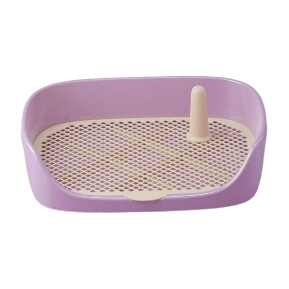 Bvdfgk Dog Toilet Training Potty Tray Pet Pan Loo Potty for Indoor Outdoor Small Medium Purple 48x37x13cm
