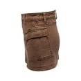 thumbnail image 5 of Women Distressed Denim Cargo Skirt Mini Y2K Flap Pockets Skirts Slim Fit Jean Skirt Brown XL, 5 of 6