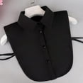 thumbnail image 2 of LoudSung Fake Collar Detachable Half Shirt Blouse False Collar Sets Elegant Pure Color for Women Girls 3PCS, 2 of 7
