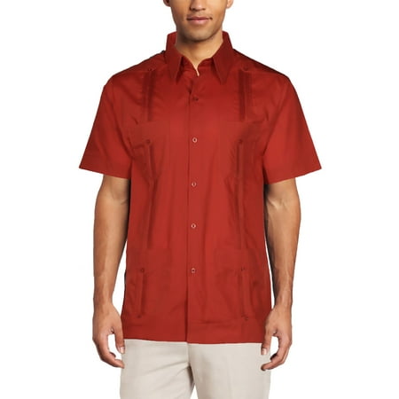 - Mojito Collection Men's Short Sleeve Guayabera Shirt