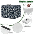 thumbnail image 5 of ZIATUBLES Leaf Print Juicer Cover Dustproof Stain Resistant Foldable Kitchen Appliance Cover with Top Handle, Fits Most Blender Juicers, 17 "W x 11 "D x 15 "H, 5 of 7