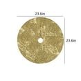 thumbnail image 3 of Lksixu Christmas Tree Skirt, Christmas Decorations, 23.6 inch Yellow Glitter Sequin Christmas Tree Base Cover, Vintage Velvet Paillette Double-Layer Christmas Tree Carpet Ornaments for Party Wedding, 3 of 6