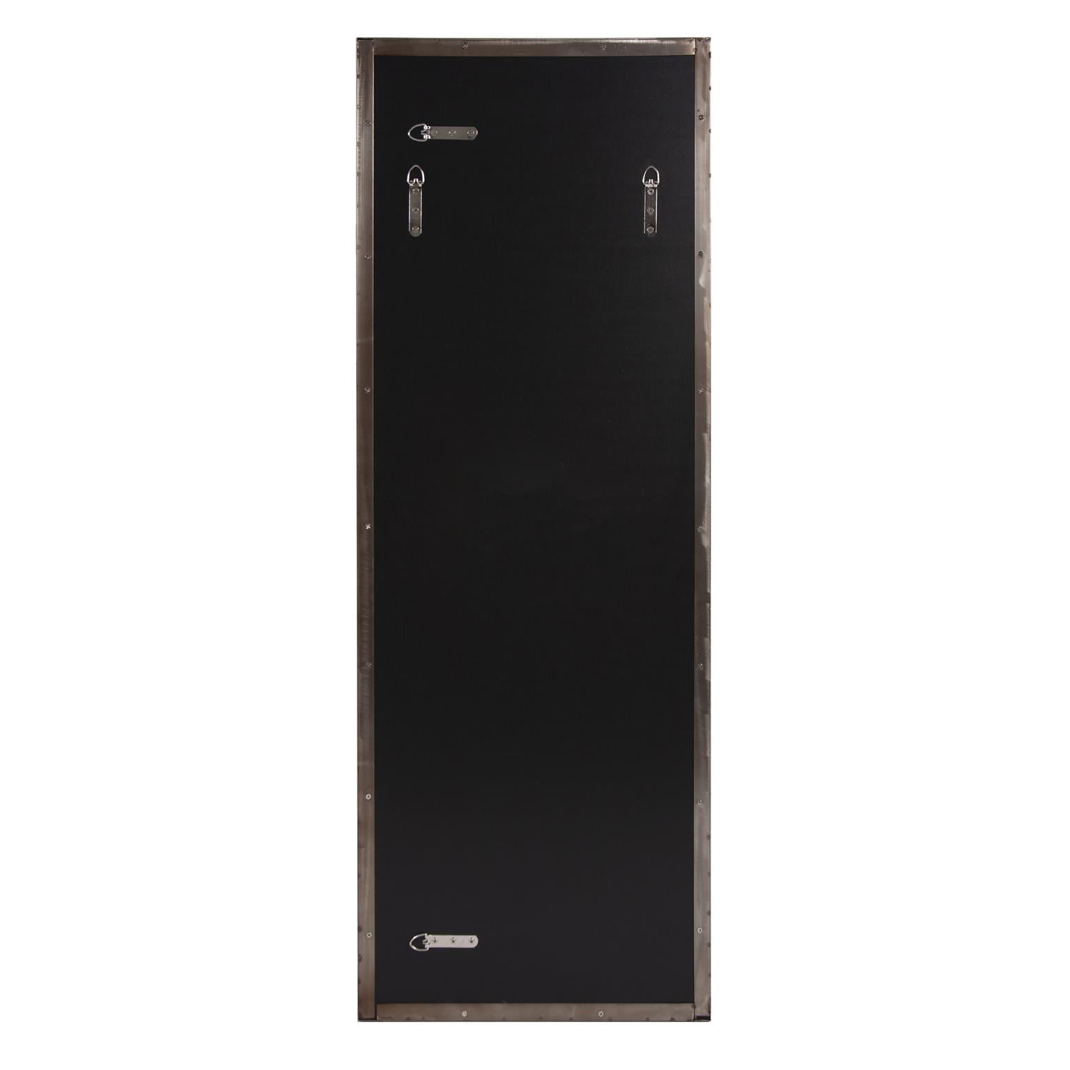 Tyler Dillon Stainless Steel Framed Wall Mirror, Van Buren Collection