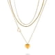 thumbnail image 1 of Collar con Colgante Dos Corazones JeenMata Juego Regalo 3 Pzas Ajustable Mujer, 1 of 6