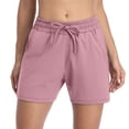 thumbnail image 3 of Women's Athletic Shorts Drawstring Elastic Waist Lounge Running Shorts with Pockets, 3 of 6