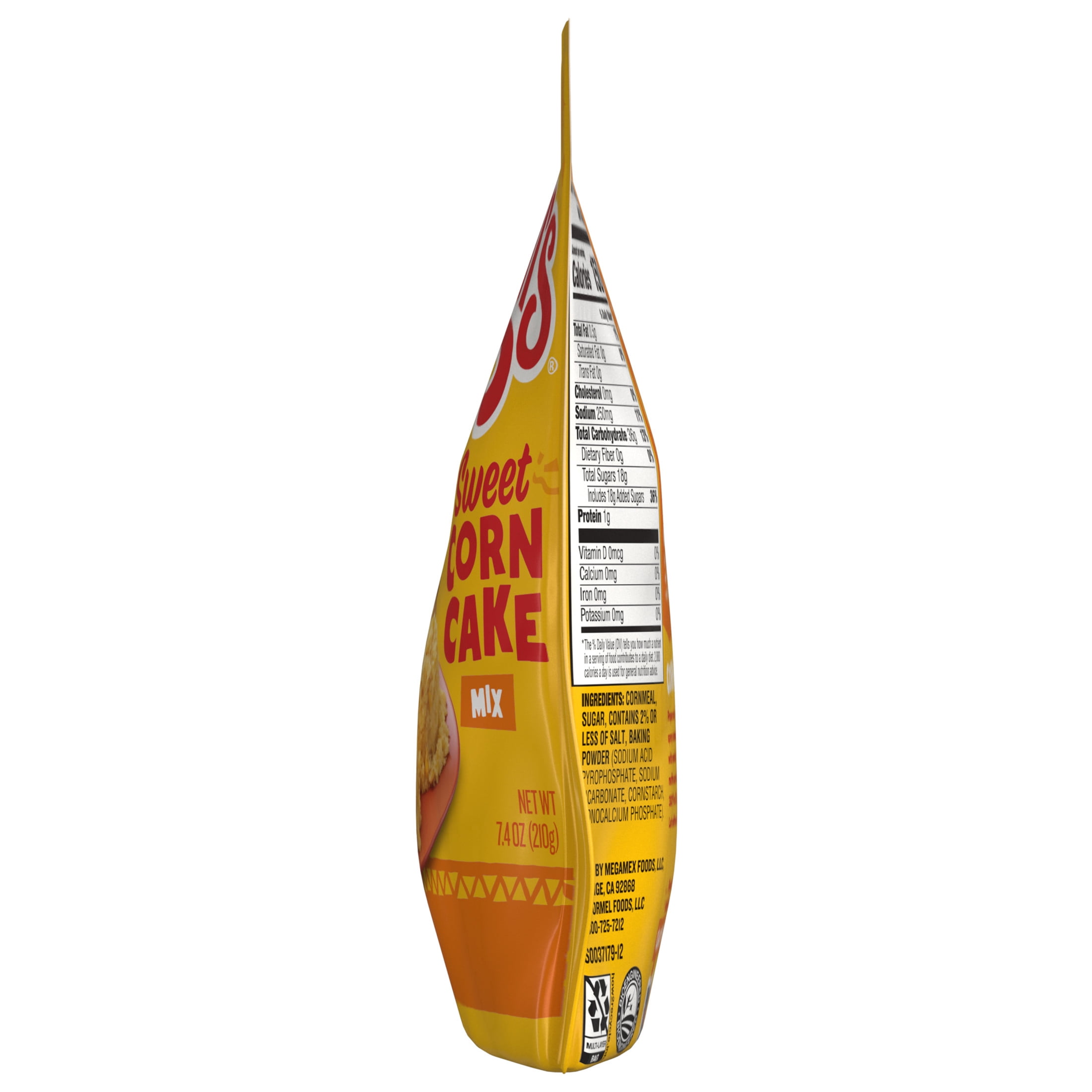 (2 pack) CHI-CHI'S Sweet Corn Cake Mix, Shelf-Stable, 7.4 oz Pouch, (12 Count)