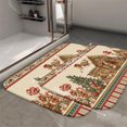 thumbnail image 2 of 1pc Christmas Gingerbread Village Absorbent Non-Slip Bathroom Thickened Flannel Rug Decor,Soft,Quick Drying,Suitable For Indoor/outdoor Use,Bathrooms,Bedrooms,Kitchens,Terrace,Laundry Rooms,16"x24", 2 of 9