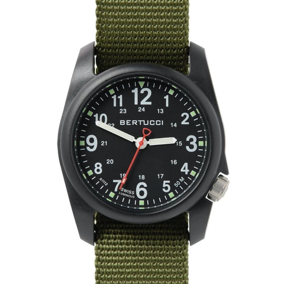 Quartz Green Strap / Black Dial Unisex Watch BT 11016
