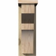 thumbnail image 2 of 6"W x 14"D x 18"H Monterey Rough Sawn Corbel w/Backplate, Douglas Fir, 2 of 9