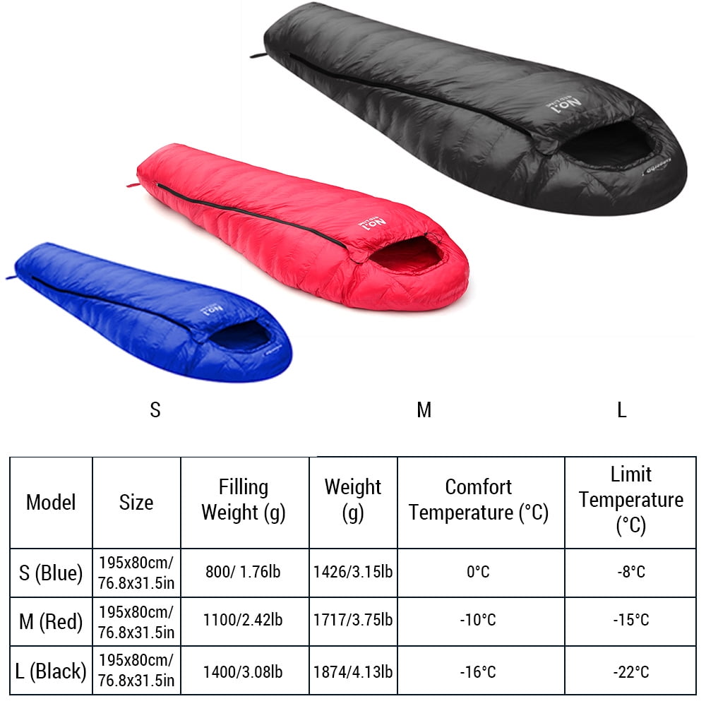 Sac de couchage en duvet Pajak Core 400 - Température confort 0°C