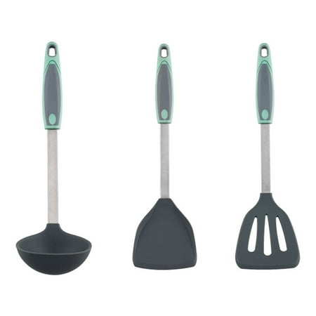 

3pcs Cooking Tool Kitchen Utensils Holder Heat Resistant Baking Spatula Set Home