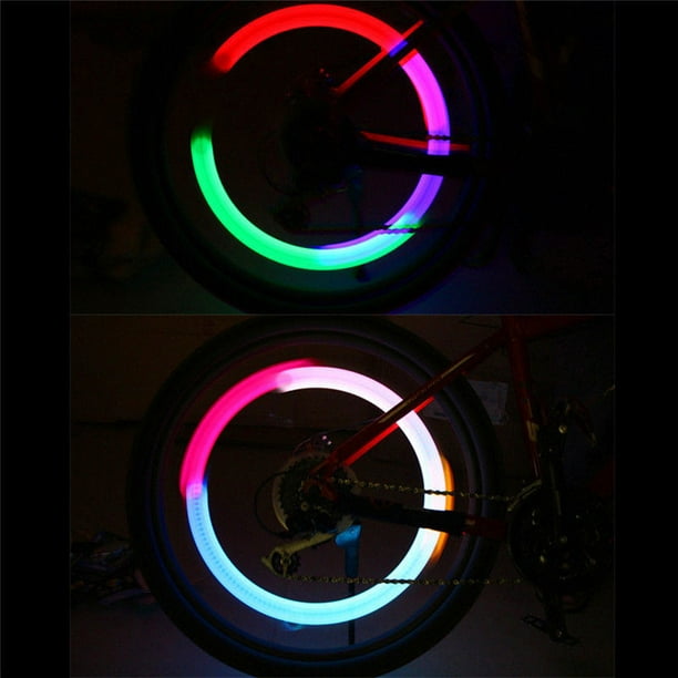 2pcs Set Bike Car Motorcycle Wheel Led Light Tire Tyre Valve Cap Spoke Neon Led Flash Light Double Lights To Sell Walmart Com Walmart Com
