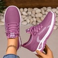 thumbnail image 3 of Rokment Cross Training Running Shoes for Women Lightweight Breathable Mesh Non Slip Comfortable Slip-On Walking Jogging Nursing Work Tennis Golf Sneakers Purple Size 7, 3 of 7