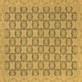 thumbnail image 1 of Ahgly Company Indoor Square Abstract Brown Modern Area Rugs, 6' Square, 1 of 4