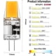 thumbnail image 2 of Bombilla LED G4 de 5 W, luz blanca cálida de 3000 K, base de cerámica de silicona, bombilla de bajo consumo, iluminación suave, ángulo de haz de 360°, casquillo G4 estándar, compatible con CA/CC de, 2 of 5