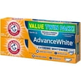 thumbnail image 2 of ARM & HAMMER Advance White Toothpaste with Baking Soda, Fresh Mint 6 oz (Pack of 2), 2 of 7