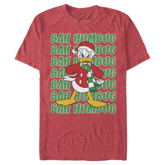 Men's Mickey & Friends Christmas Donald Duck Bah Humbug Graphic T-Shirt