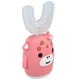 thumbnail image 3 of Cepillo de dientes eléctrico para niños con forma de U, color rosa, con dibujos animados, 360°, para toda la boca, limpieza dental, tamaño grande, 3 of 14