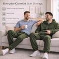 thumbnail image 6 of SOCKS'NBULK 24 Pack of Wholesale Mens Jogger Sweatpants, Homeless Shelter Donation Case, Comfy Bulk Joggers for Men (Green, X-Large), 6 of 7