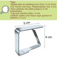 thumbnail image 2 of Tablecloth Clips Set of 8 Stainless Steel Tablecloth Anti-Slip Clips (4cm x 8 Pieces), 2 of 5