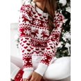 thumbnail image 1 of 2020 Mode Noël Femmes Pulls Pulls Casual Manches Longues O Col Imprimé Tricoté Pull Automne Hiver, 1 of 3
