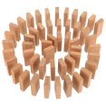 thumbnail image 1 of LEEYNEER 50 Pcs Domino Game Table Runner Domino Table Mini Dominoes Mini Board Games Wooden Dominoes Travel, 1 of 6