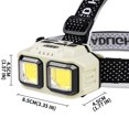 thumbnail image 4 of Faro Led Linterna de cabeza con sensor de movimiento 4 modos de luz Faro de trabajo 1200 Mah para reparación, 4 of 9