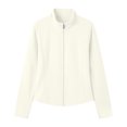thumbnail image 4 of Ashyfjp Zip Up Jackets for Women Casual Solid Color Long Sleeve Mock Neck Lightweight Track Jacket, Size (S-XXL), 4 of 5