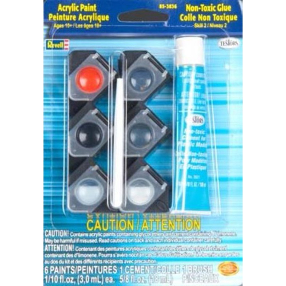 Revell R3836 Revell Acrylic Paint Set/Glue/Brush