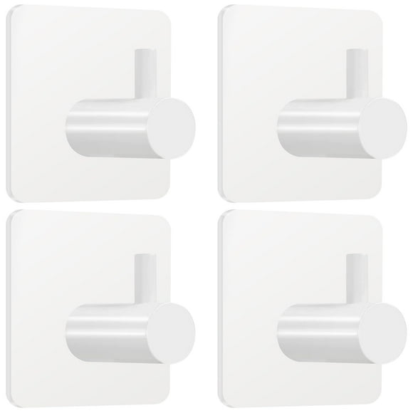 Ganchos adhesivos para toallas Fotosnow, 4 unidades, alta resistencia, 6,8 kg
