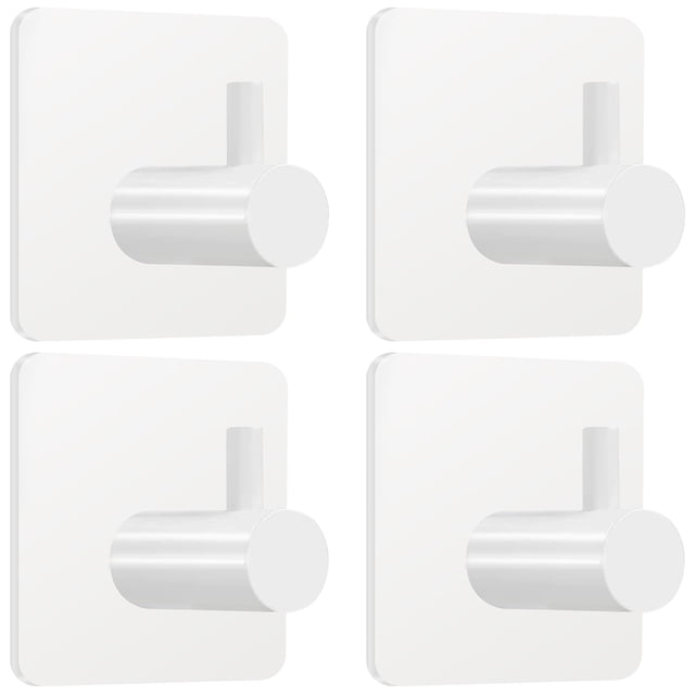 Ganchos adhesivos para toallas Fotosnow, 4 unidades, alta resistencia, 6,8 kg