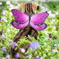 thumbnail image 2 of Colorful Wing Butterfly Costume for Dogs Pet Halloween Holiday Accessories Photo Props Suitable Cats and Dogs, 2 of 9