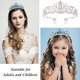 thumbnail image 5 of Tiara coronas para mujeres niñas elegante princesa corona tiaras para mujeres novia boda graduación cumpleaños Halloween Navidad disfraces accesorios para el cabello para mujeres niñas MFZFUKR CPB-CJZ945-1, 5 of 5