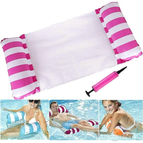 Floating Inflatable Hammock Buoys and Inflatable Mattresses Floating Hammock Pool Lounger Portable