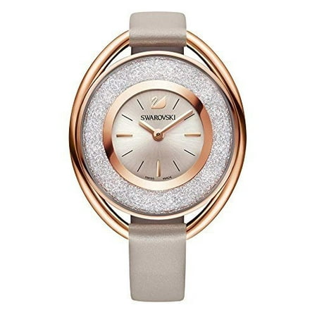 Ladies' Crystal Crystalline Oval Rose Gold Tone Watch