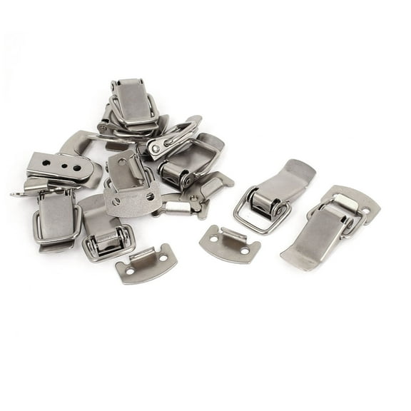 Uxcell Metal Suitcase Boxes Case Closure Hasp Toggle Latch Silver Tone 10pcs