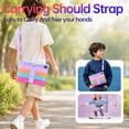 thumbnail image 5 of ELEHOLD Shockproof Slim Silcine Foldable Kickstand Tablet Case With Crossbody Strap for Walmart Onn 8.1" 2026, A, 5 of 7