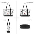 thumbnail image 6 of FORMRS Laptop Tote Bag for Women with 15.6" Computer Compartments Handbag, Black Cartoon Snowmen, 6 of 7