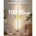 thumbnail image 2 of Lámpara de Pared Recargable iThird Oro con Control Remoto, 2 of 9