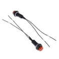 thumbnail image 4 of Rojo Botón pulsador momentáneo Interruptor de bocina Luz del tablero de instrumentos del automóvil 50x Zulema Interruptor de botón pulsador de la bocina del coche, 4 of 8