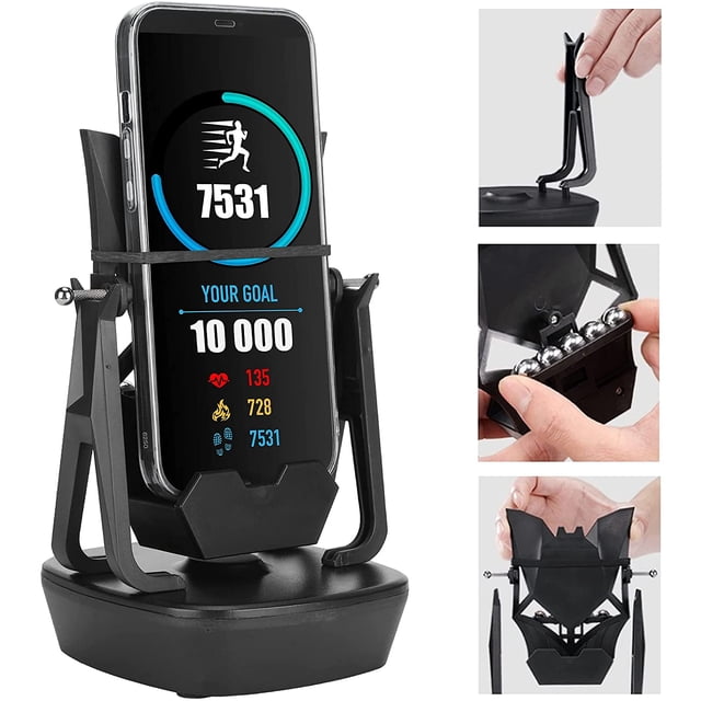 Agitador de teléfono, dispositivo de oscilación automático para teléfono, soporte de movimiento de parada, agitador, podómetro de oscilación para teléfono móvil para el programa WeChat Run Step C
