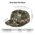 thumbnail image 6 of Gaeub Farm Animals Flat Bill Snapback Hats Baseball Caps with Adjustable for Running Workouts and Outdoor Activities, 6 of 9